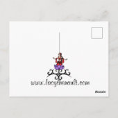 Buikdanseres Dank Je  Briefkaart (Achterkant)