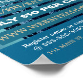 buikdanseres, dansles Adverteren Poster (Hoek)