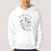 Buikdanseres Darbuka Drum Basic Hooded Sweatshirt (Voorkant)