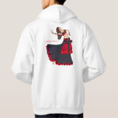 Buikdanseres Darbuka Drum Basic Hooded Sweatshirt (Achterkant)