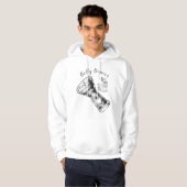 Buikdanseres Darbuka Drum Basic Hooded Sweatshirt (Voorkant volledig)