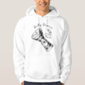 Buikdanseres Darbuka Drum Basic Hooded Sweatshirt (Voorkant)