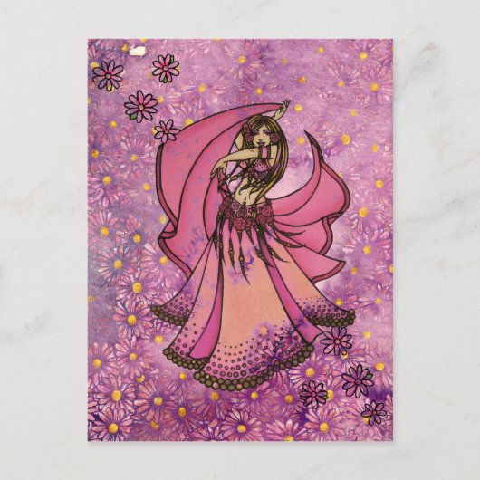 Buikdanseres Godin Briefkaart (Voorkant)