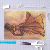 buikdanseres godin uitnodiging tissuepapier (Craft)