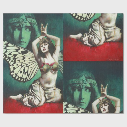 buikdanseres inpakpapier (Vlak)