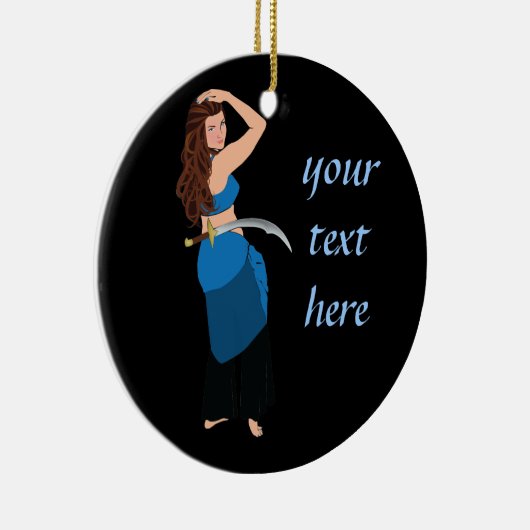  buikdanseres keramisch ornament (Rechts)