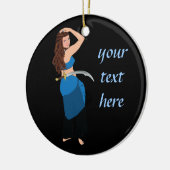  buikdanseres keramisch ornament (Links)