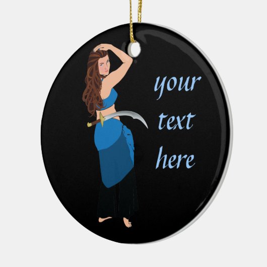  buikdanseres keramisch ornament (Links)