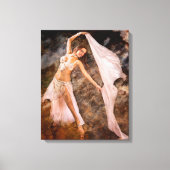 Buikdanseres uit het Midden-Oosten Canvas Afdruk (Voorkant)