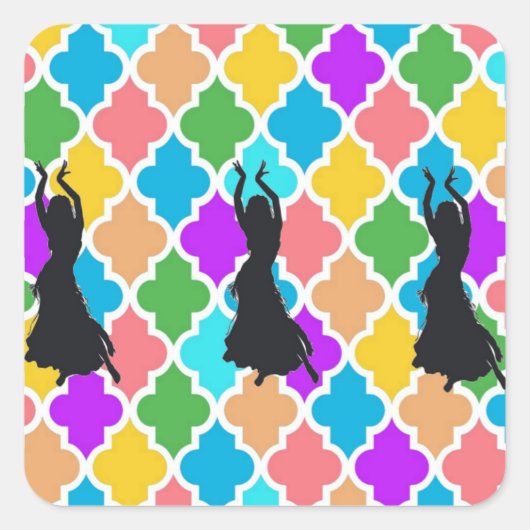 Buikdanserstrio stickers (Voorkant)