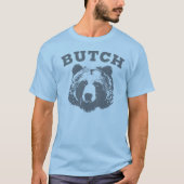 Buiken Beer lange hoes, blauw T-shirt (Voorkant)