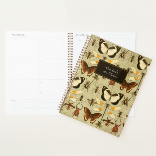  buiken Patroon Warm Geel Sinaasappel Planner (Display)