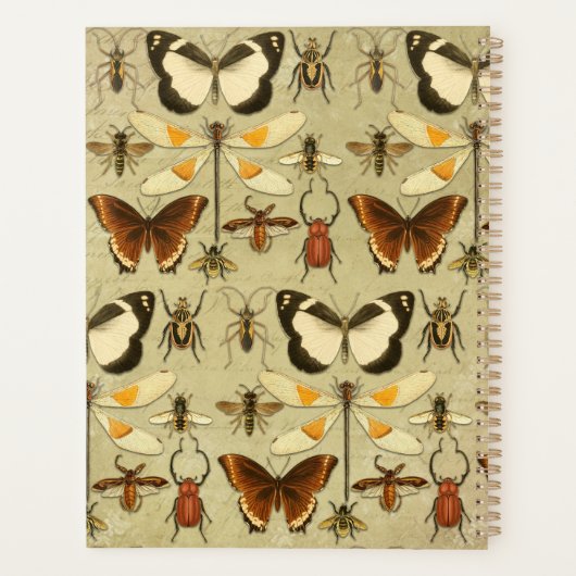  buiken Patroon Warm Geel Sinaasappel Planner (Achterkant)