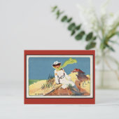  buikepoque Knokke Zoute Golf Briefkaart (Staand voorkant)