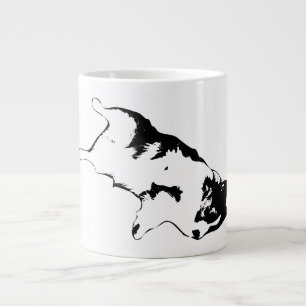 buikgelukzaligheid grote koffiekop