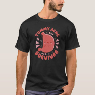 BUIKPIJN OVERLEVENDE Mijn maag doet Funny Meme pij T-shirt