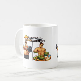 Buikspieren Worden in de Keuken Gemaakt, Niet in d Koffiemok