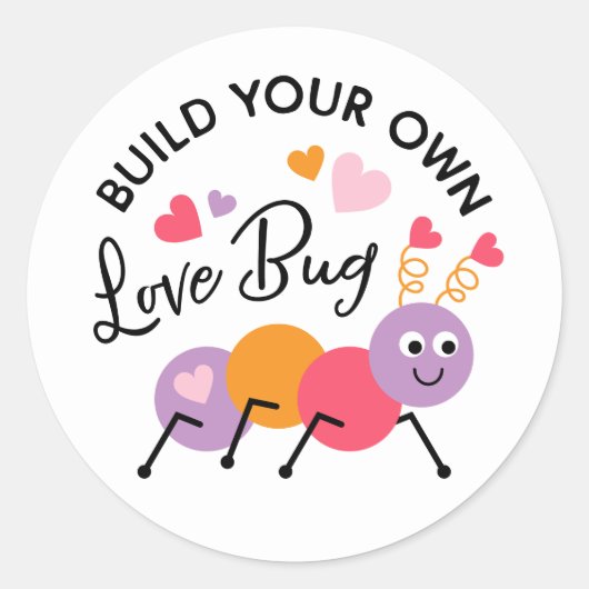 Build a Love Bug Playdough Valentine Label (Voorkant)