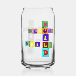 BUILD BEAUTY DAILY Drinkware Set Blikvorm Glas