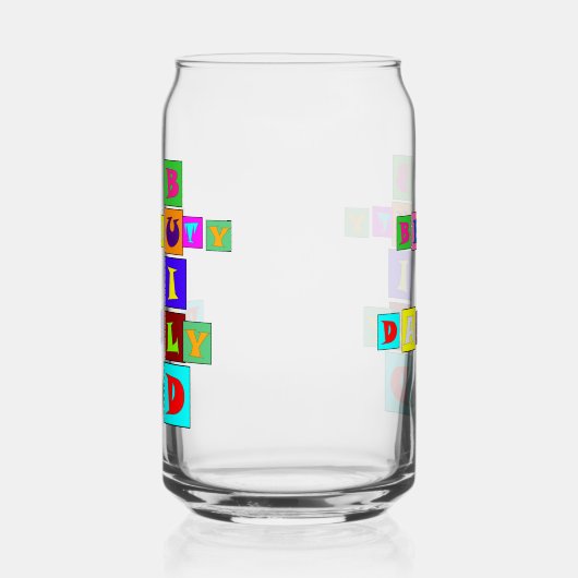 BUILD BEAUTY DAILY Drinkware Set Blikvorm Glas (Rechts)