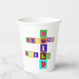BUILD BEAUTY DAILY Paper cup Papieren Bekers
