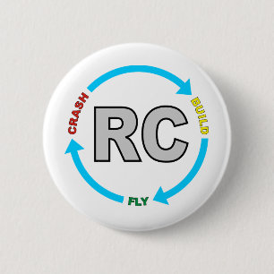 Build Crash Fly RC Ronde Button 5,7 Cm
