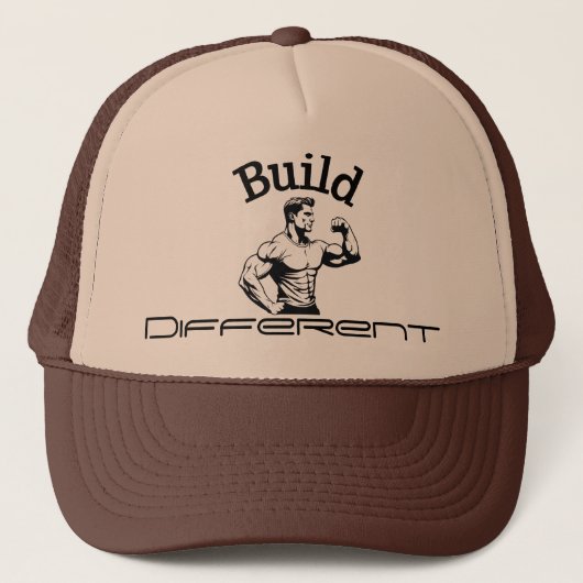 Build Different trucker hat Pet (Voorkant)