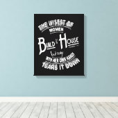 Build House Canvas Afdruk (Insitu (Houten vloer))