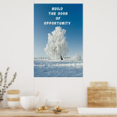 "Build The Door" Inspirerend Wall Art Poster (Keuken)