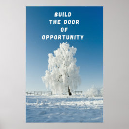 "Build The Door" Inspirerend Wall Art Poster