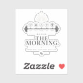 Build The Morning™ | Premium Morgen Routine Levens Sticker (Vel)