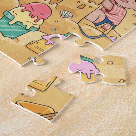 Build your Beach SandCastle Puzzle Legpuzzel (Zijkant)