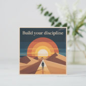 Build Your Discipline Kaart (Staand voorkant)