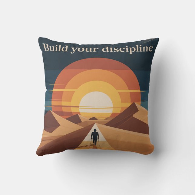 Build Your Discipline Kussen (Achterkant)
