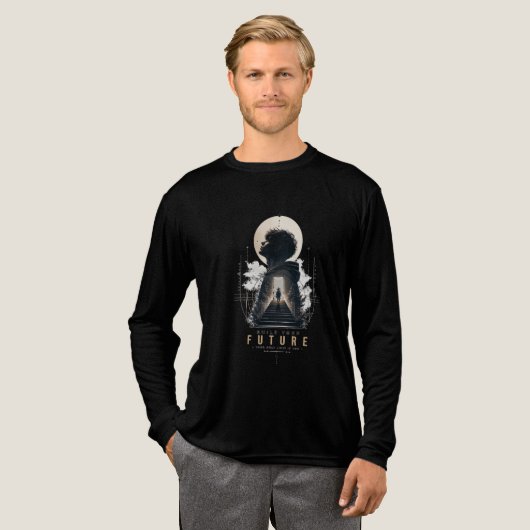 Build Your Future Motivational Aesthetic Japanese Tri-Blend Shirt (Voorkant)