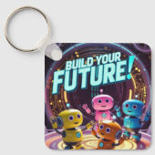 Build Your Future with Kids in Space Sleutelhanger (Voorkant)