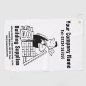 Builder Building Services Promotion Golfhanddoek (Horizontaal)