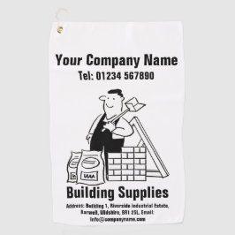 Builder Building Services Promotion Golfhanddoek