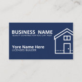 Builder Business Card Template bewerkbare aannemer Visitekaartje (Voorkant)