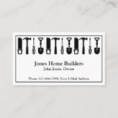 Builder Contractor Construction Business Card Visitekaartje (Voorkant)