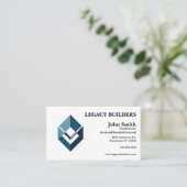 Builder Contractor Developer Real Estate Agent Visitekaartje (Staand voorkant)