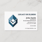 Builder Contractor Developer Real Estate Agent Visitekaartje (Voorkant)