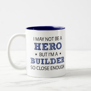 Builder Hero Humor nieuwigheid Tweekleurige Koffiemok
