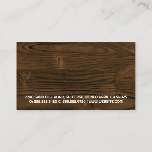 Builder-Logo | Bouwgereedschap | Blauwdrukken Visitekaartje (Achterkant)