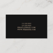 Builder Manager Construction General Contractor Visitekaartje (Achterkant)