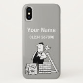 Builder Theme Cartoon Case-Mate iPhone Case (Achterkant)