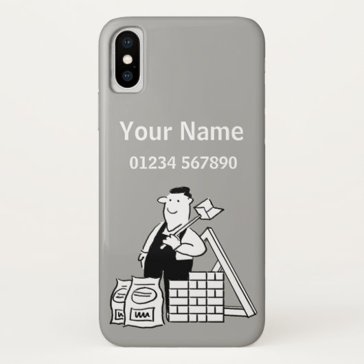 Builder Theme Cartoon Case-Mate iPhone Case (Achterkant)