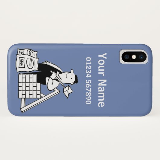 Builder Theme Cartoon Case-Mate iPhone Case (Achterkant (horizontaal))