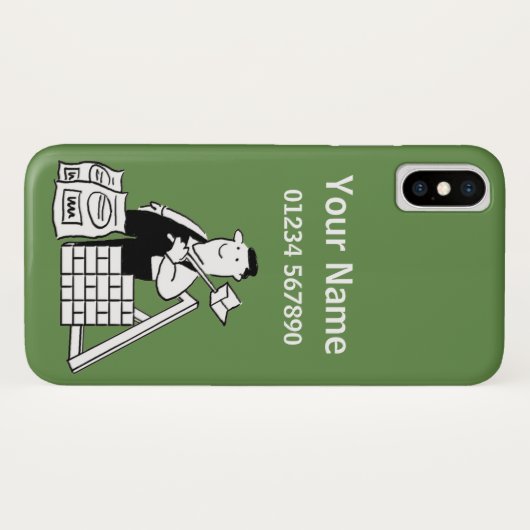 Builder Theme Cartoon Case-Mate iPhone Case (Achterkant (horizontaal))