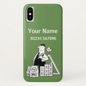 Builder Theme Cartoon Case-Mate iPhone Case (Achterkant)